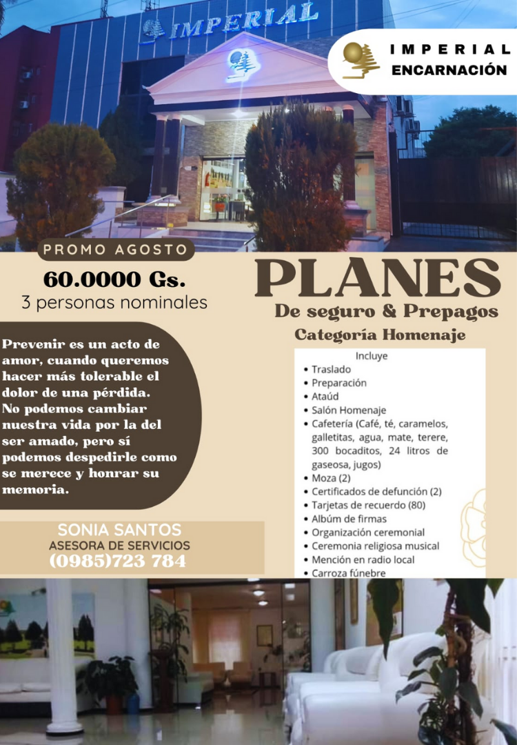 Planes de seguros y Pre pagos