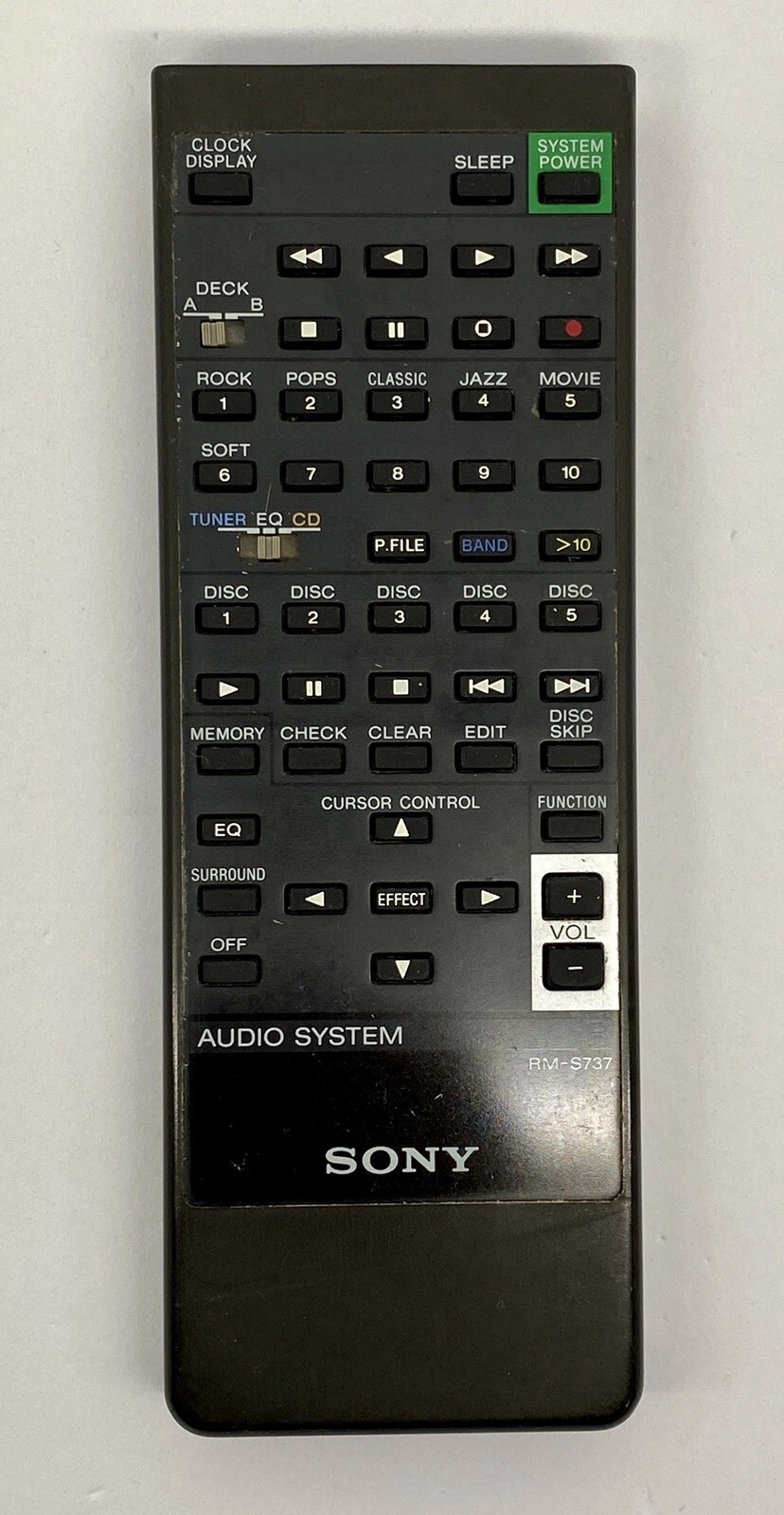CONTROL PARA EQ DE SONIDO SONY