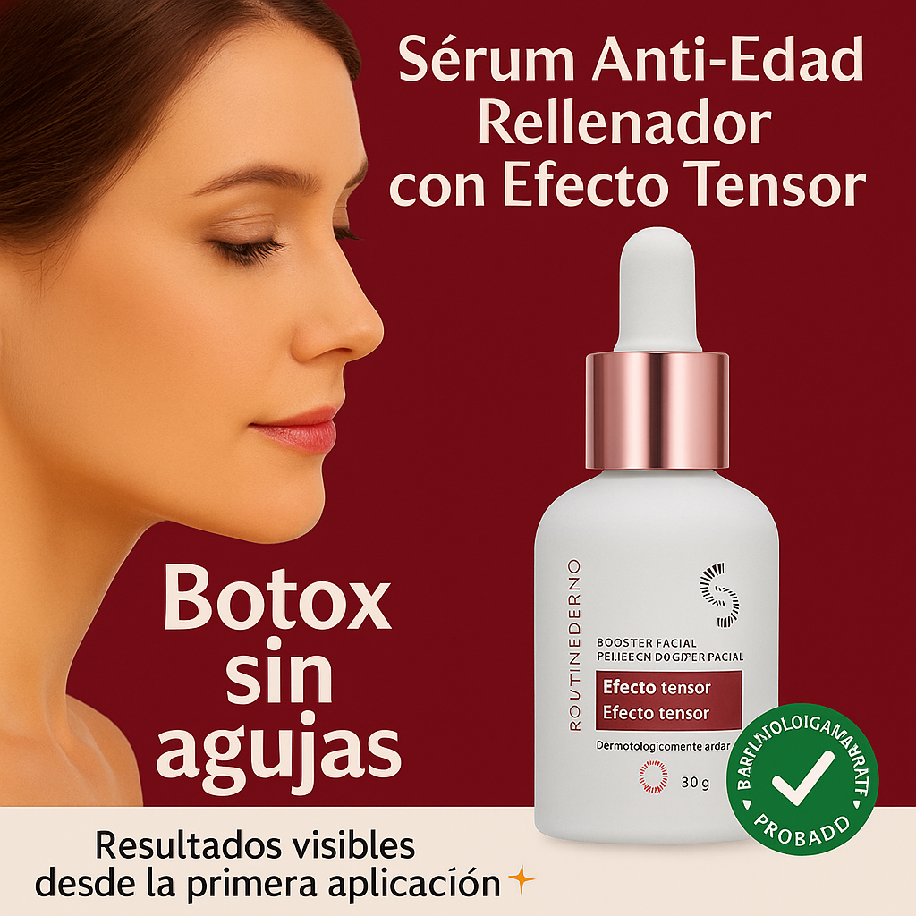 "Sérum Anti-Edad Rellenador con Efecto Tensor"