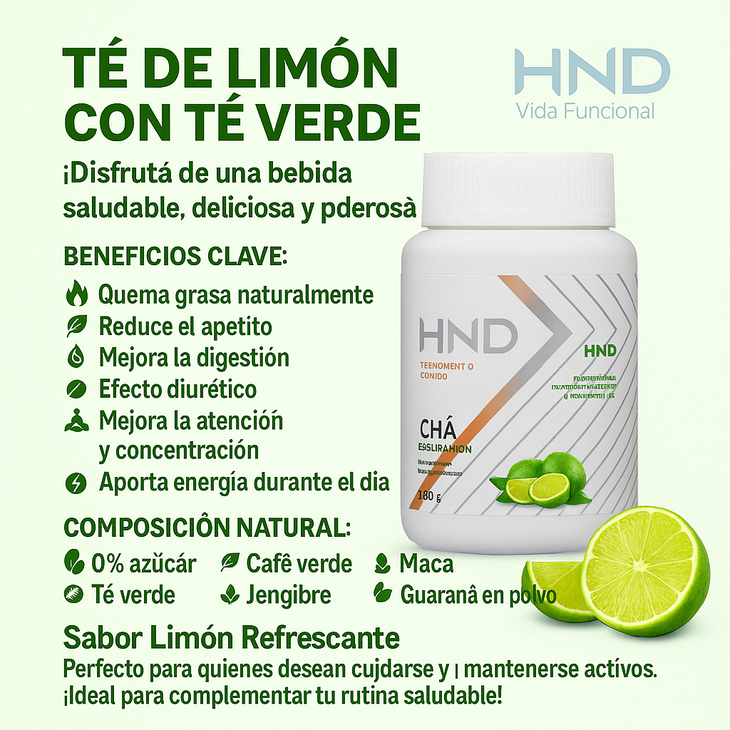 TÉ DE LIMÓN CON TÉ VERDE – HND Vida Funcional