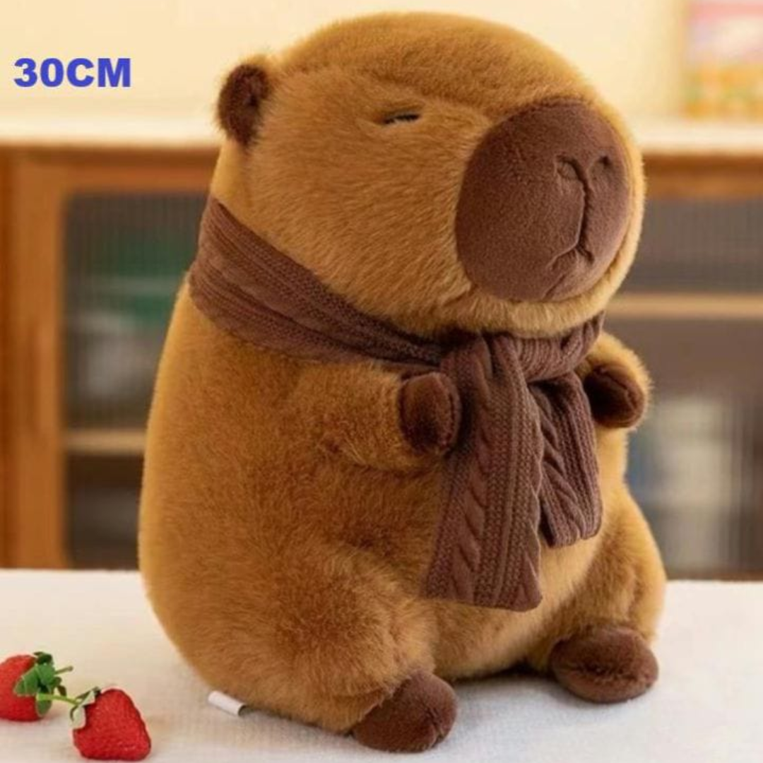🧸 Peluche Capibara con Bufanda – 30CM