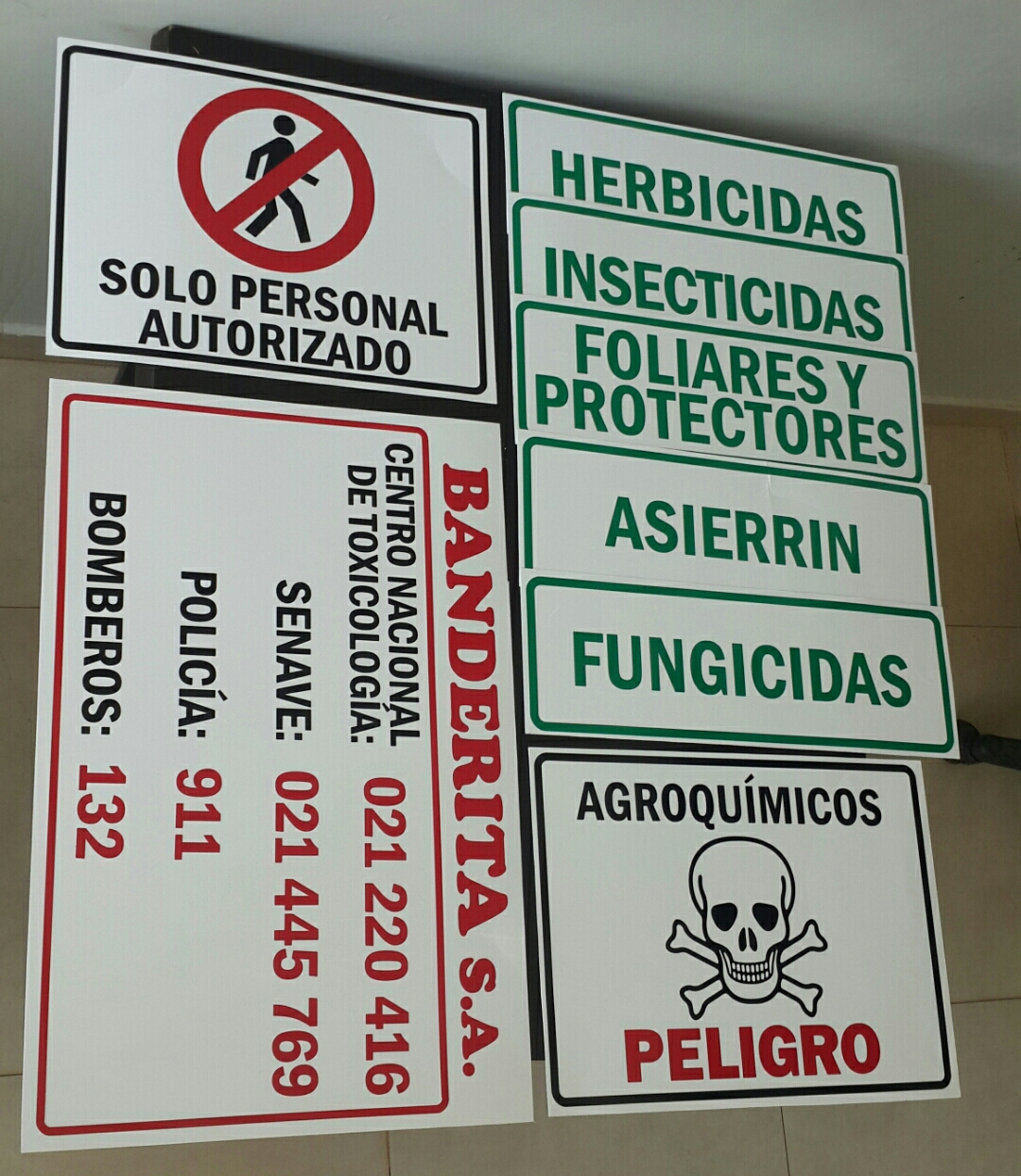 Carteles de Señalización para Seguridad y Contro