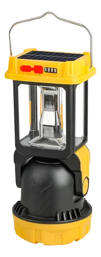 Luz de Emergencia Recargable con Panel Solar