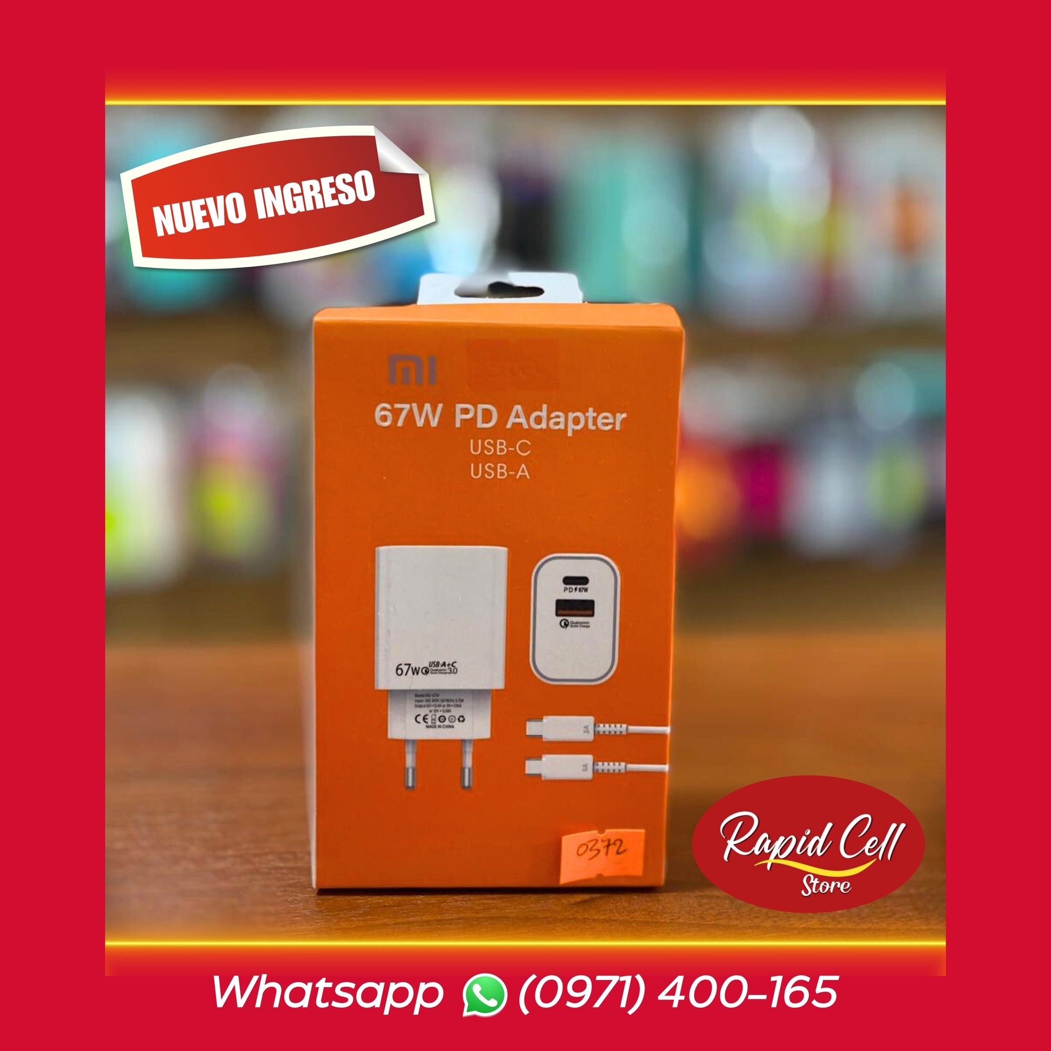 Cargador Xiaomi 67W