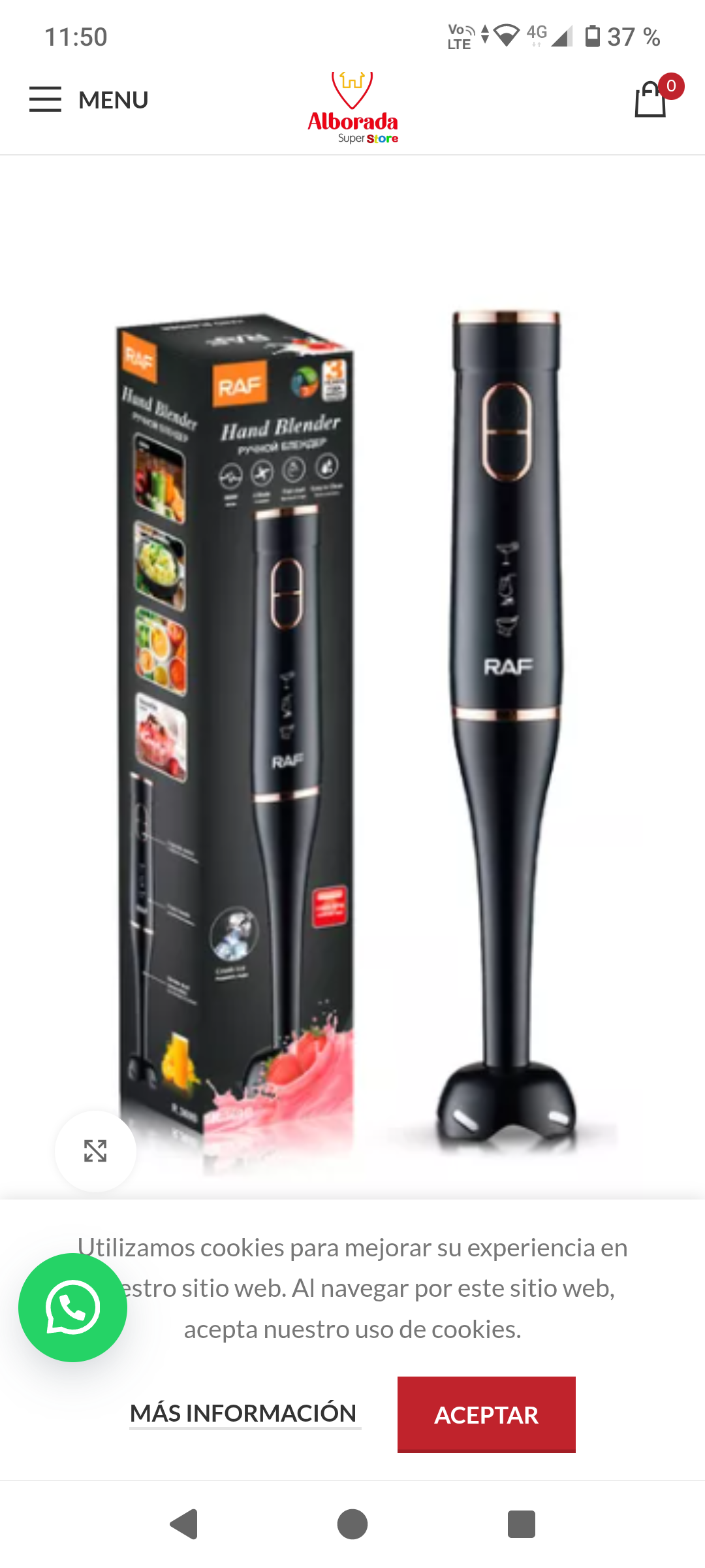 Batidora de mano
RAf 300W