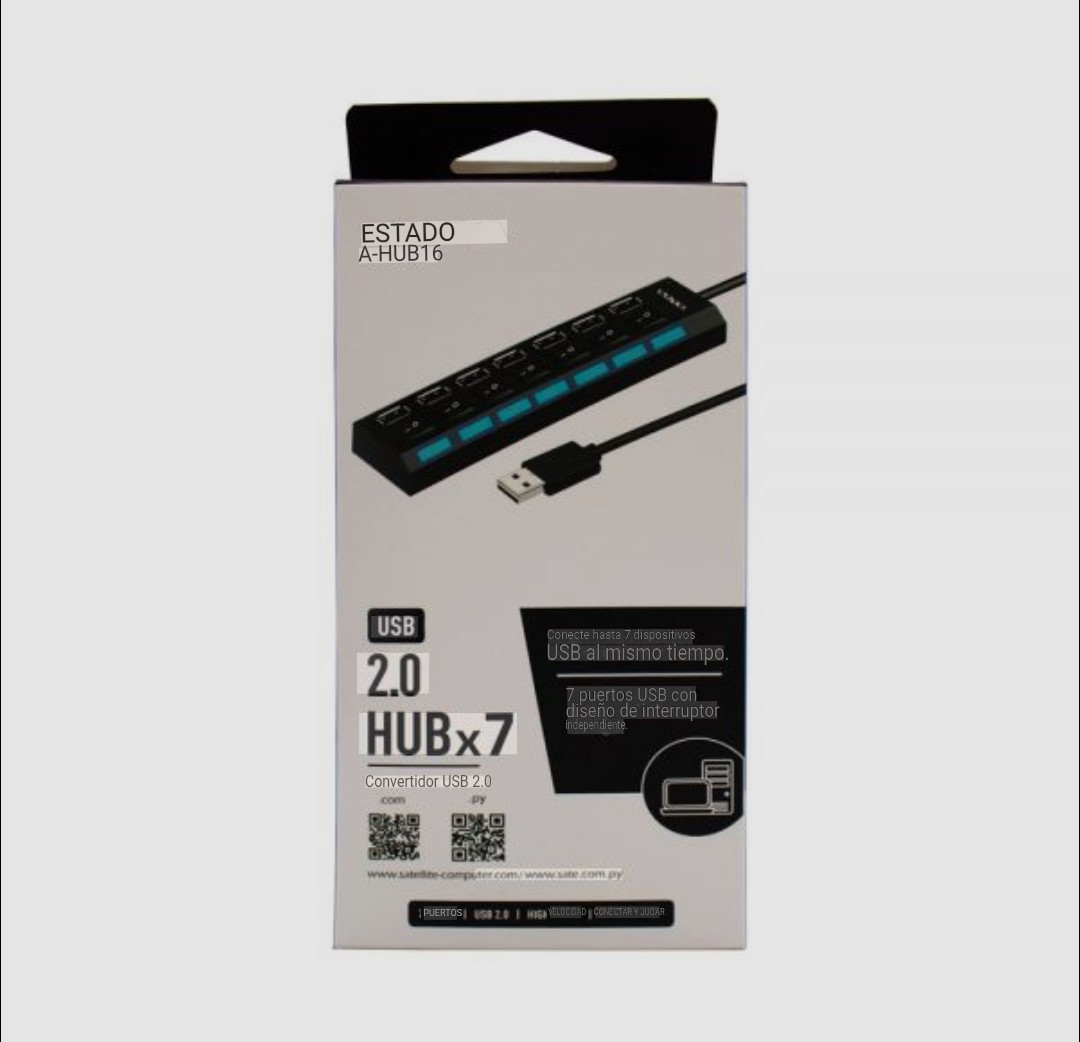 Multipuertos USB 2.0 SATE
HUBx7