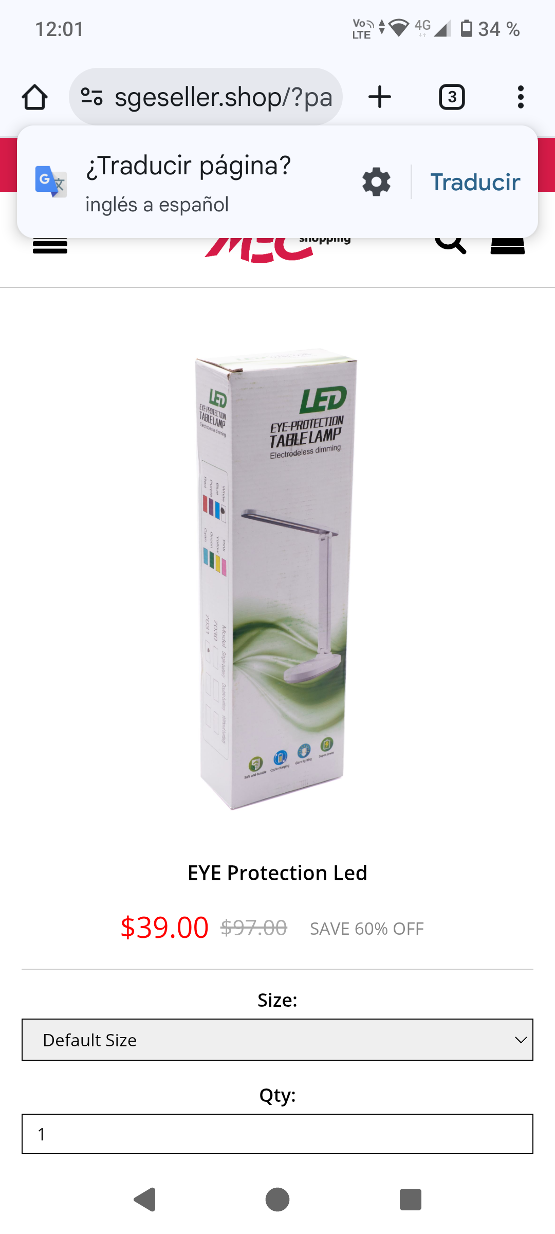 Lámpara Led EYE-PROTECTION
TABLE LAMP