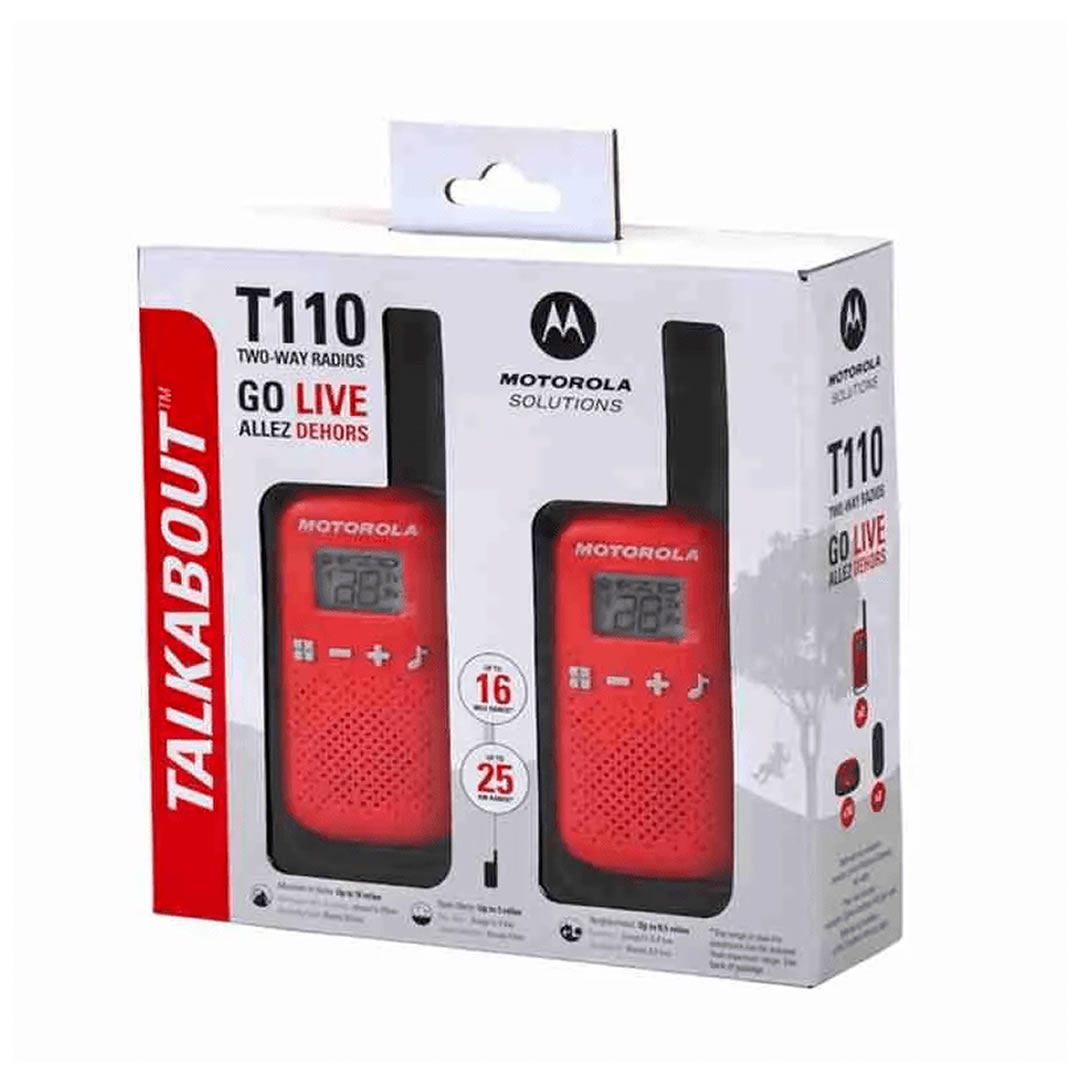 Walkie Talkie Motorola T110 Talkabout – Pack x2