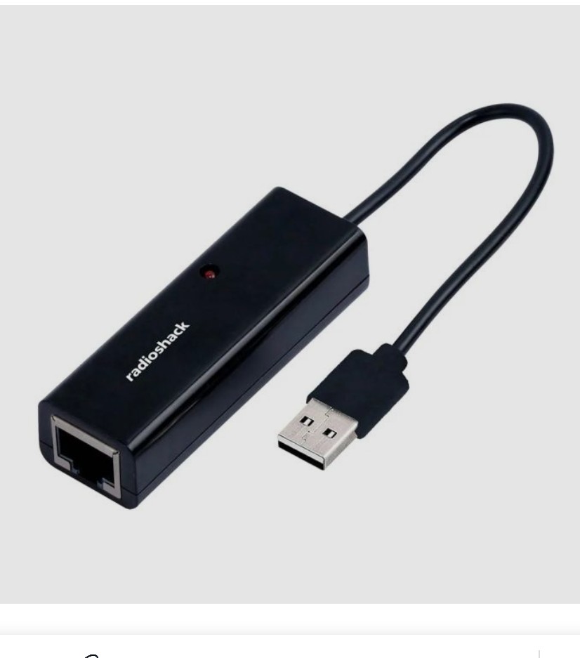 USB 2.0 TO ETHERNET
radioshack