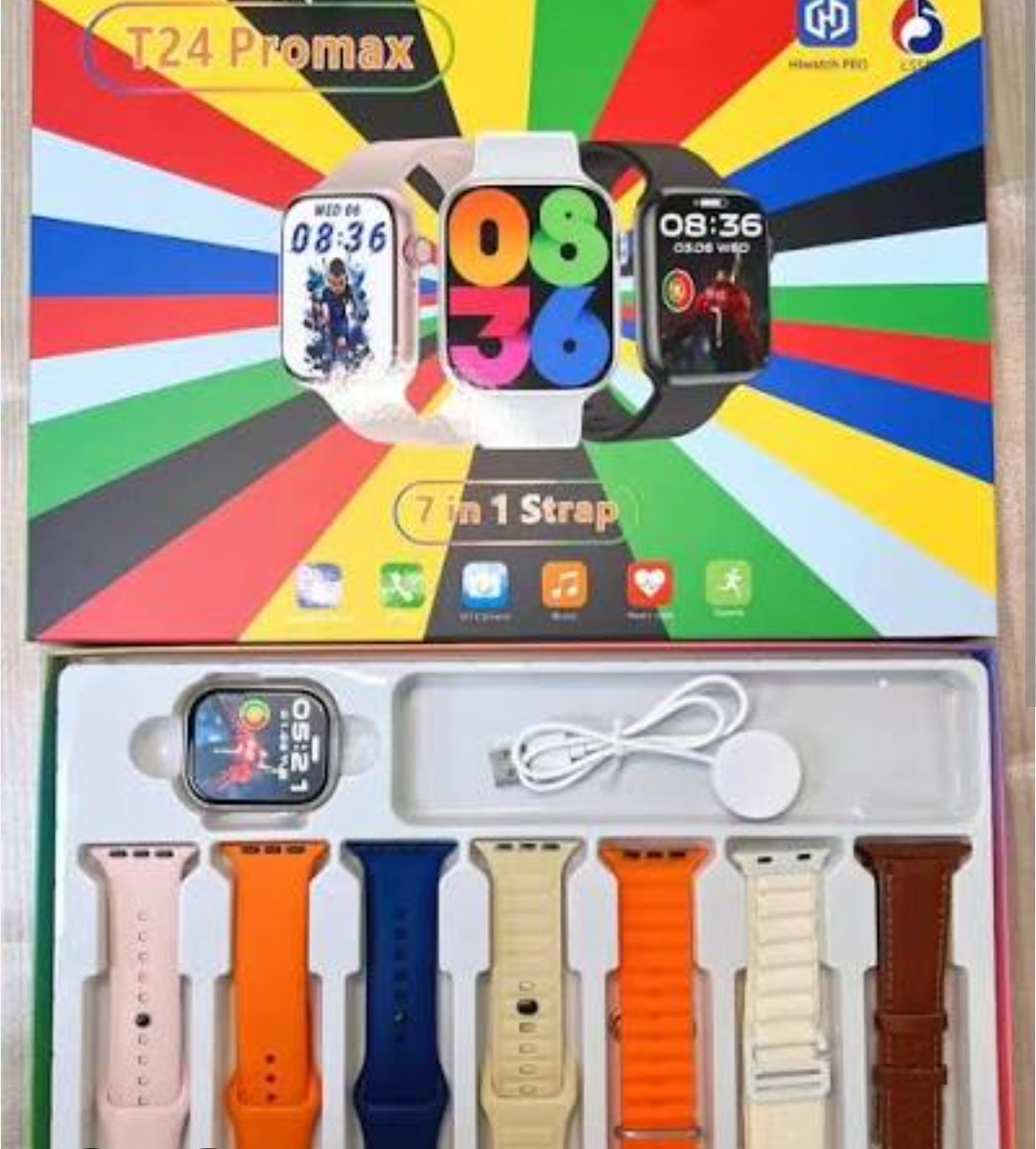 Smart Wacht 
T24 Promax 7 in 1 strap