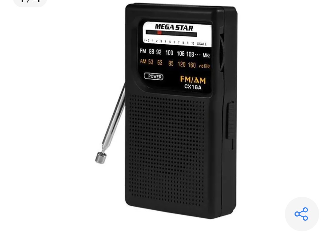 Mini radio FM/AM
MEGA STAR
