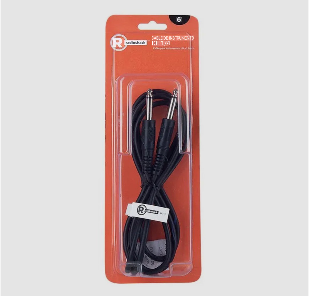 Cable para instrumento 1/4
Radioshack