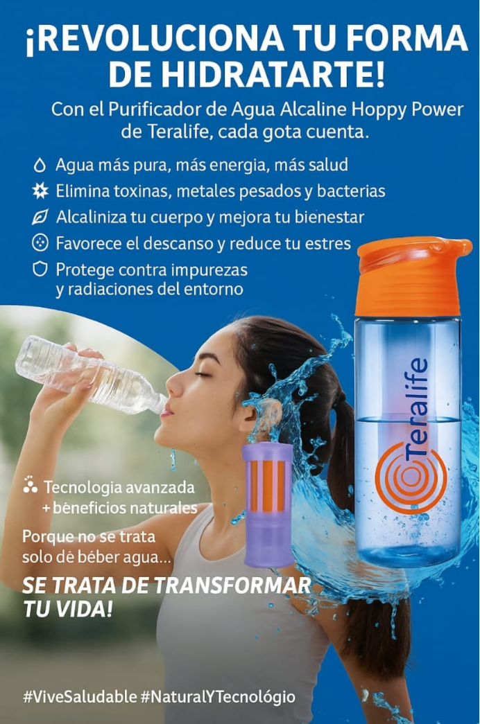 Revolucioná tu forma de hidratarte con Teralife!