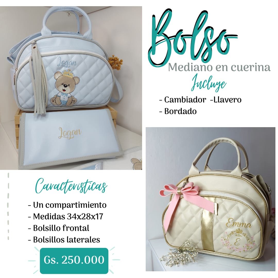 Bolso Mediano Personalizado en Cuerina