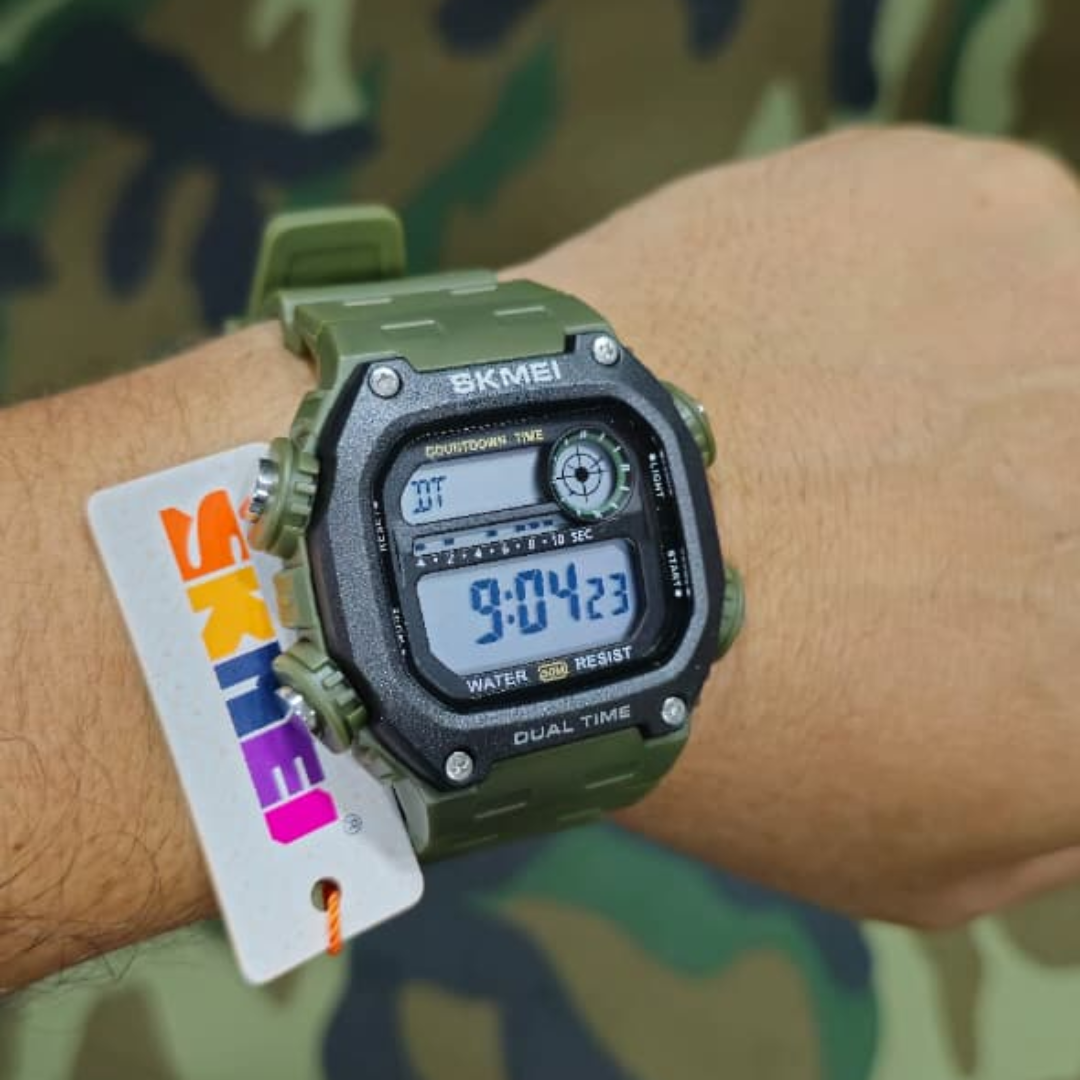 Reloj Digital Táctico SKMEI – Estilo Militar: