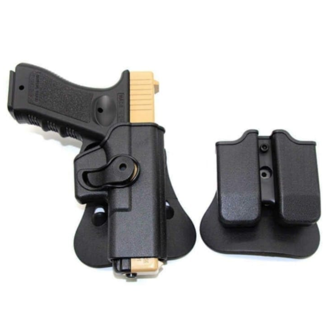 Funda Táctica con Porta Cargador – Para Pistola Glock