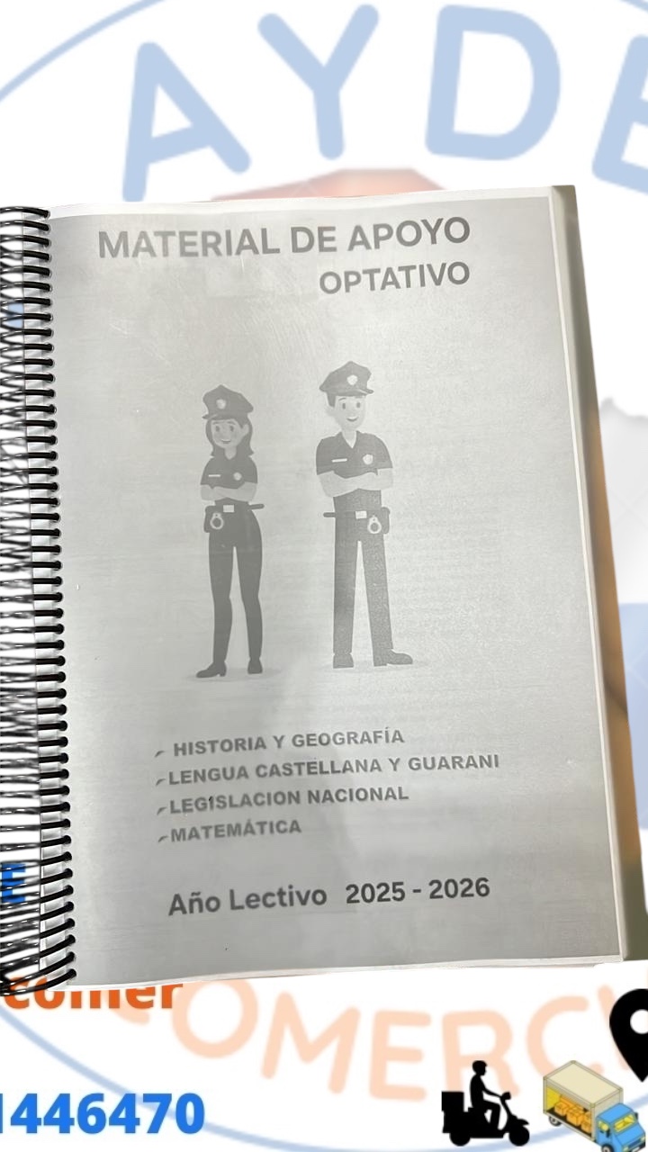 Material de apoyo actualizado,para estudiar la carrera Policíal o Militar