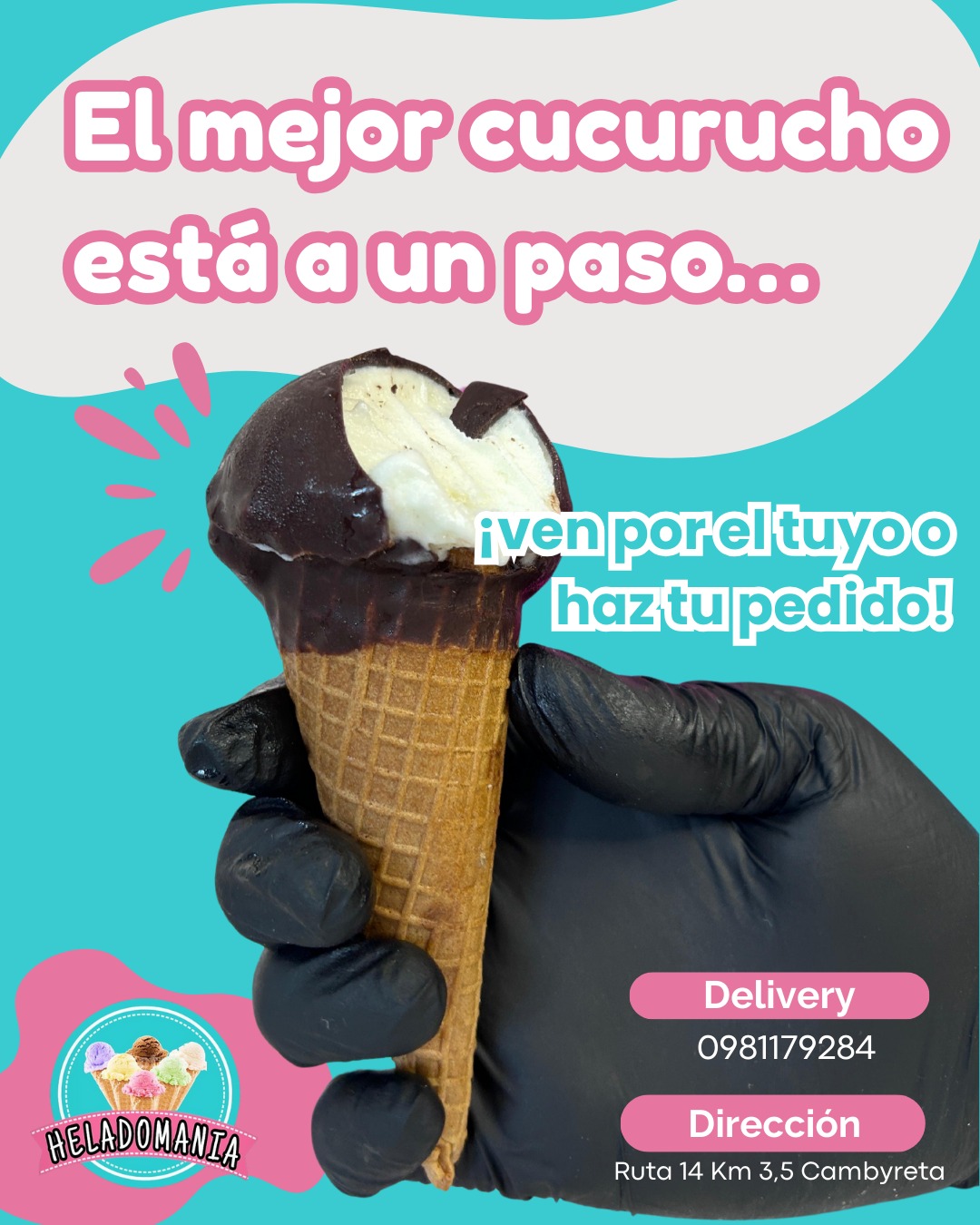 El mejor cucurucho está a un paso