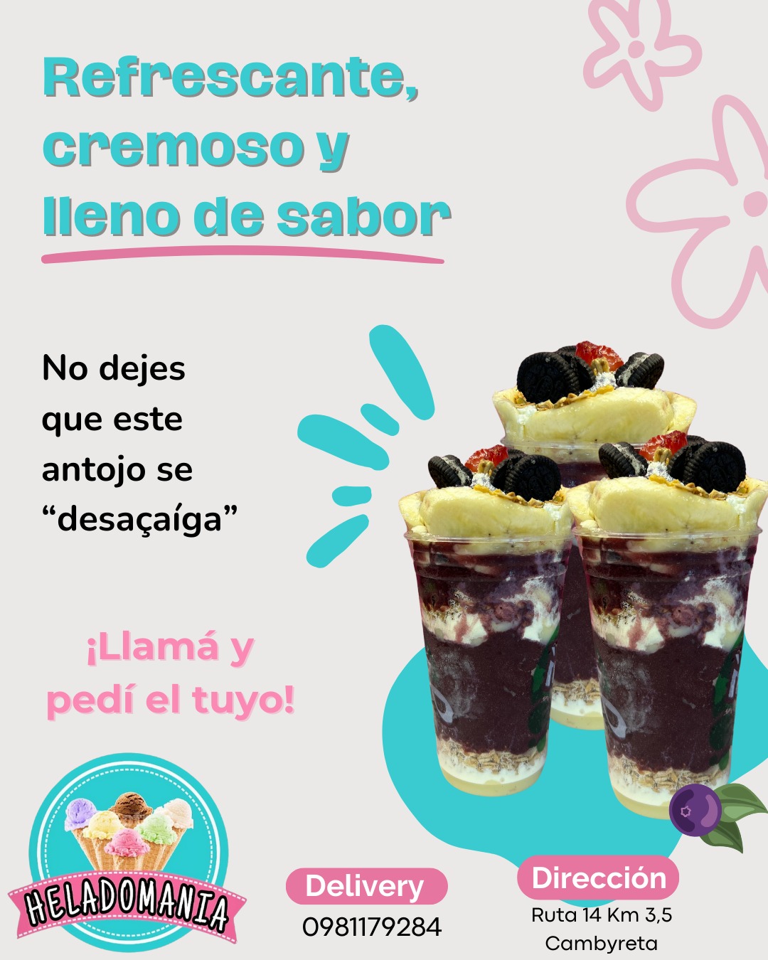 Refrescante, cremoso y lleno de sabor