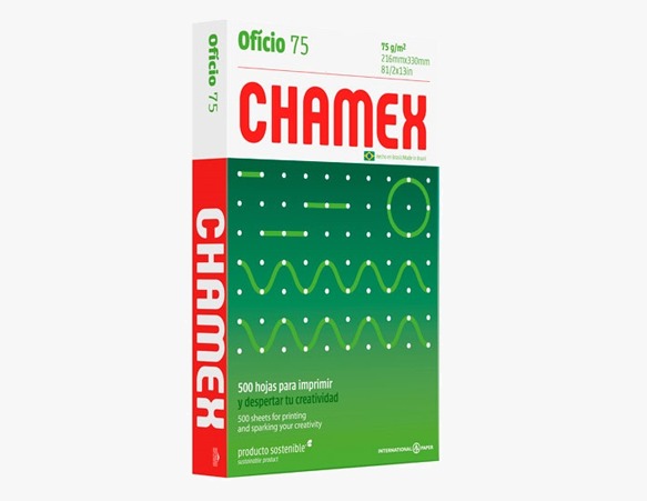 Resma de hojas Oficio 75 Chamex