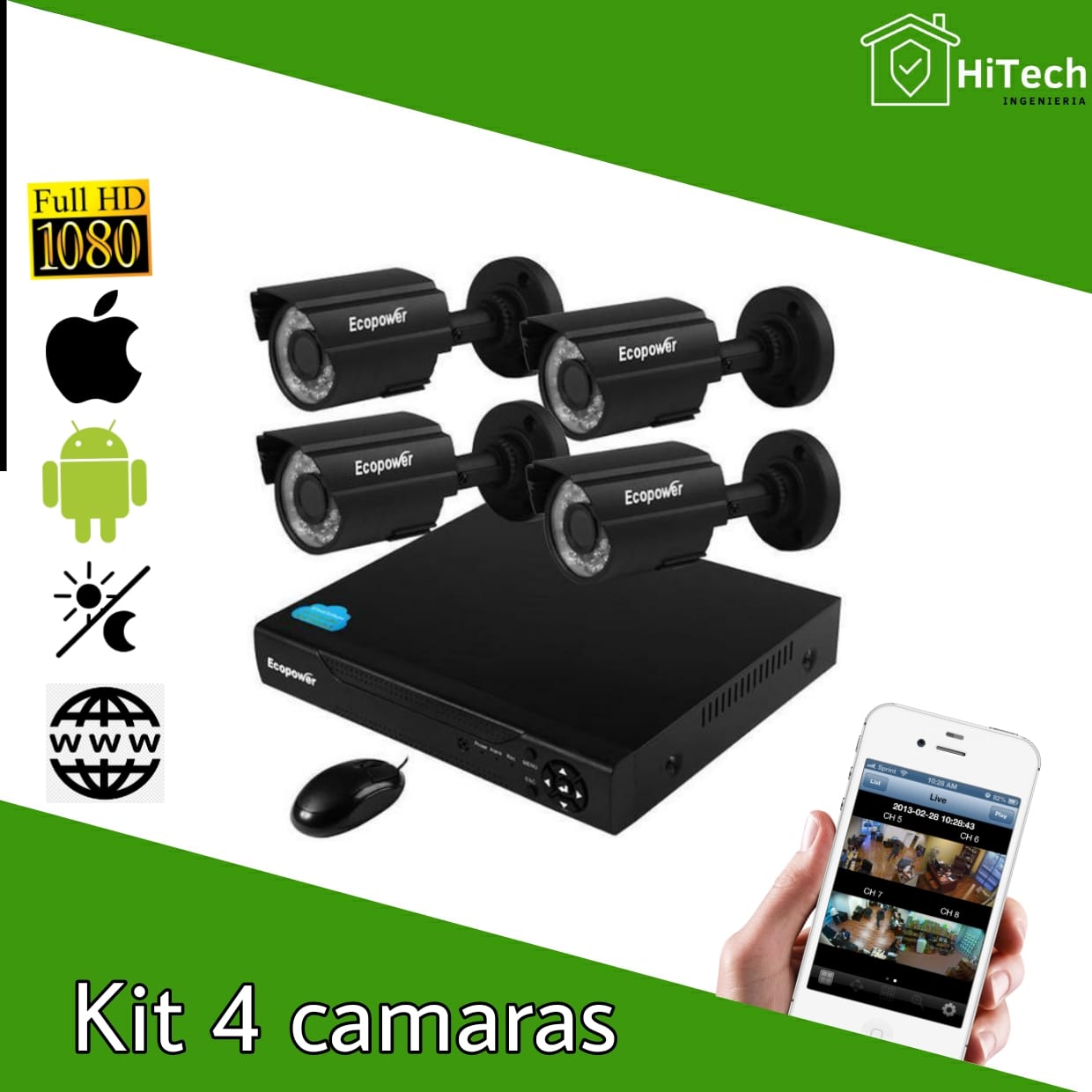KIT DE CAMARA DE SEGURIDAD