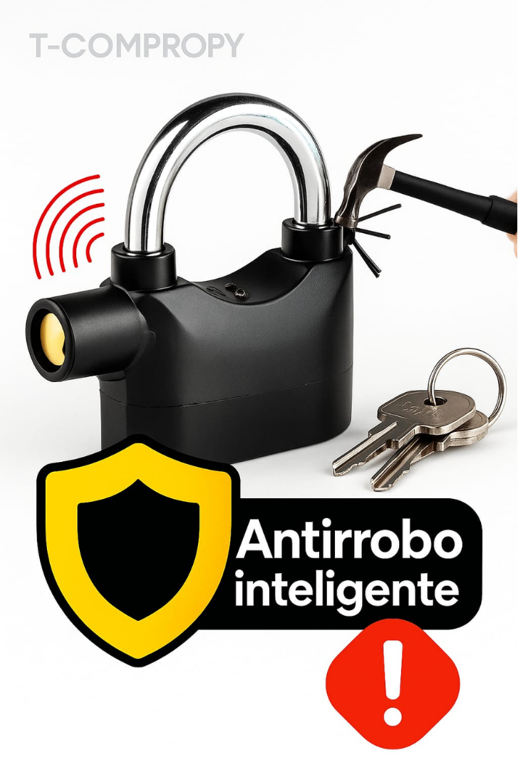 Candado con Alarma 2 en 1!