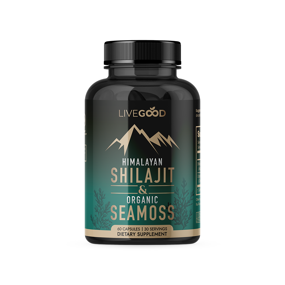 Shilajit del Himalaya y musgo marino orgánico