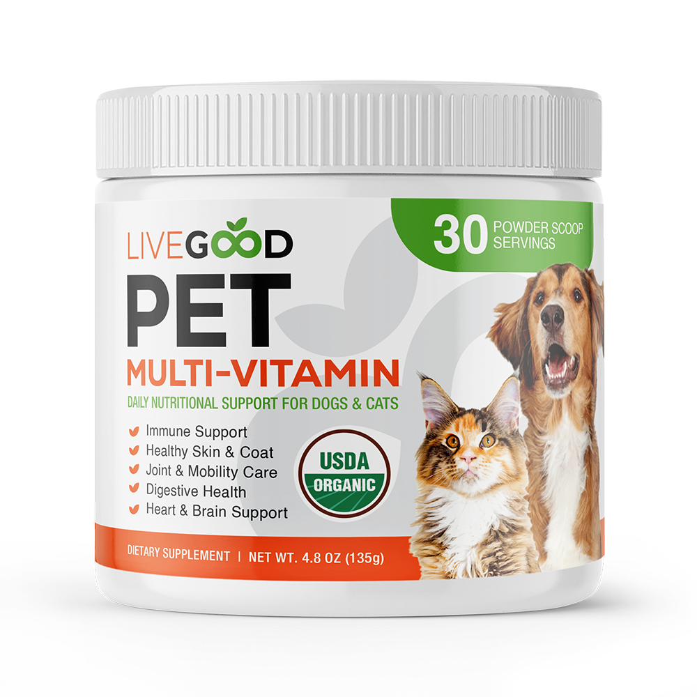 Multivitamínico orgánico para mascotas