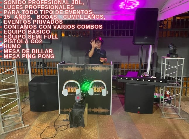 🎧 N&O Audios – Sonido y Luces Profesionales para tu Evento 🎶