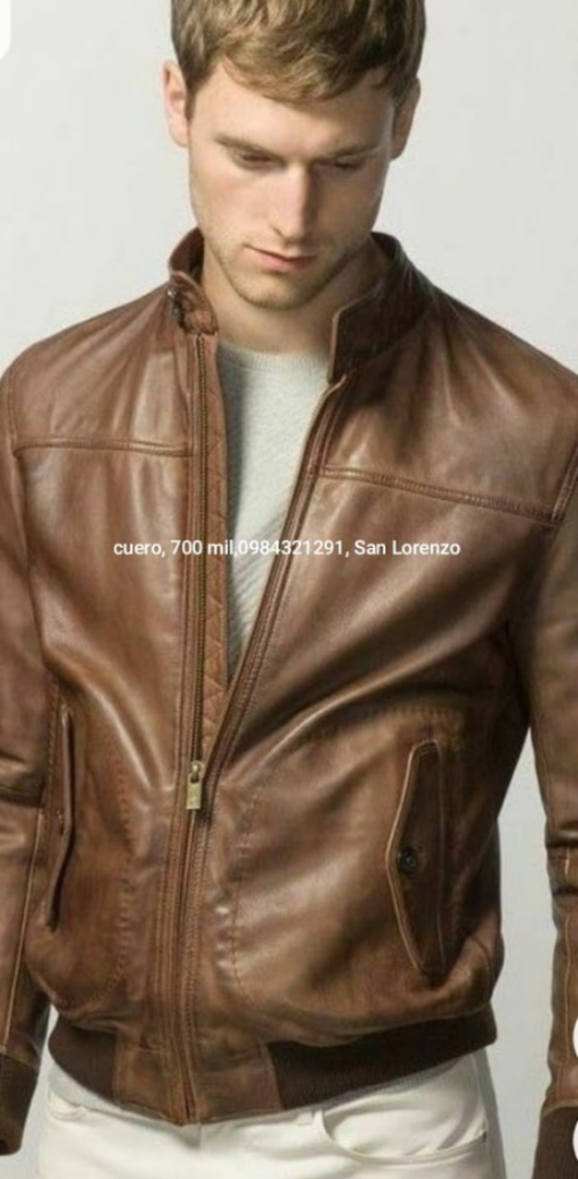 🤎 Campera de Cuero Hombre – Estilo Casual Marrón