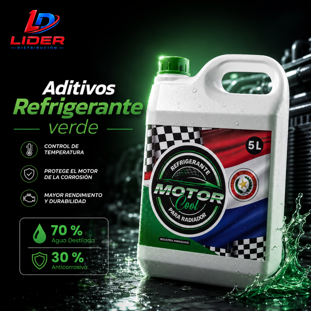 Aditivo Refrigerante Verde Motor Cool 5L