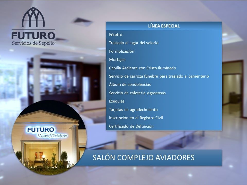 Servicios Funerarios Futuro – Línea Especial