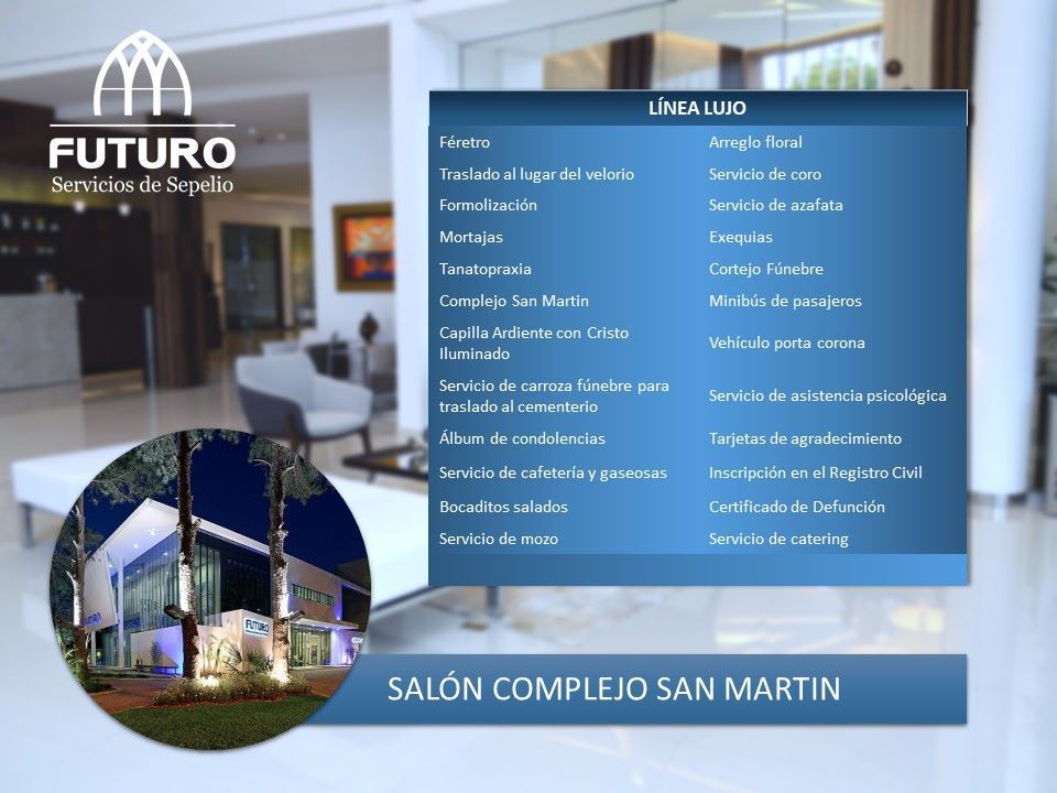 Servicios Funerarios Futuro – Línea Lujo
