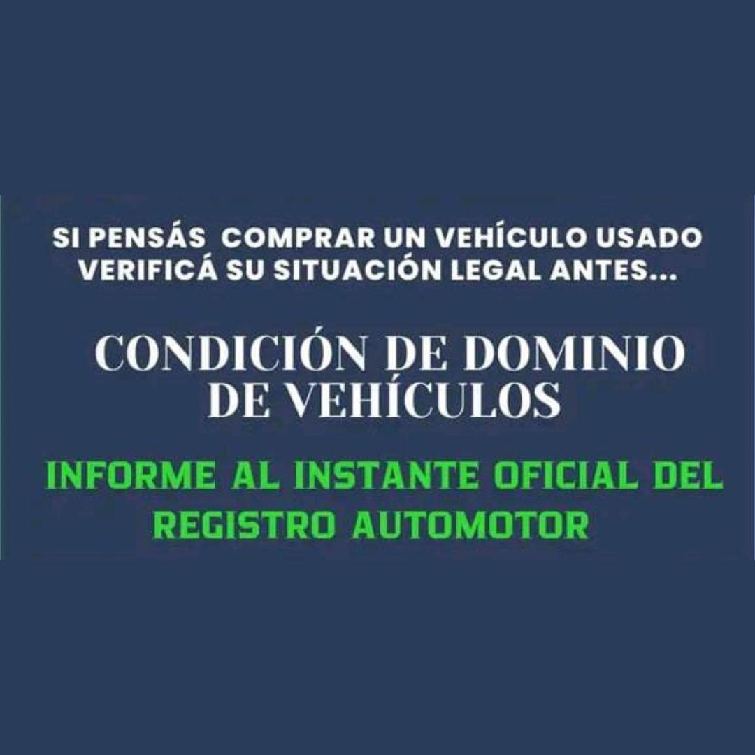 Si pensás comprar un vehículo usado verifica su situación legal antes