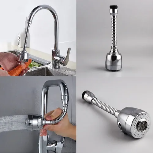 Grifo Canilla Flexible Adaptable 360