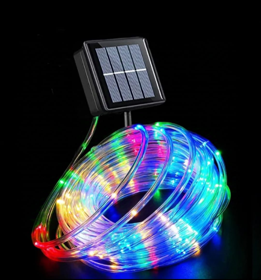 Luz Led Manguerita Solar Navidena 10m
