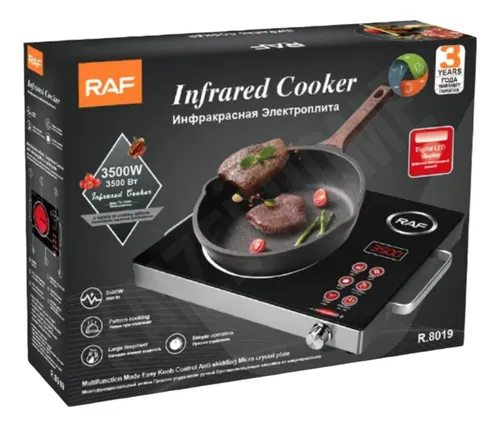 Cocina Eléctrica Raf Infrarojo Vitrocerámica 1 Hornalla