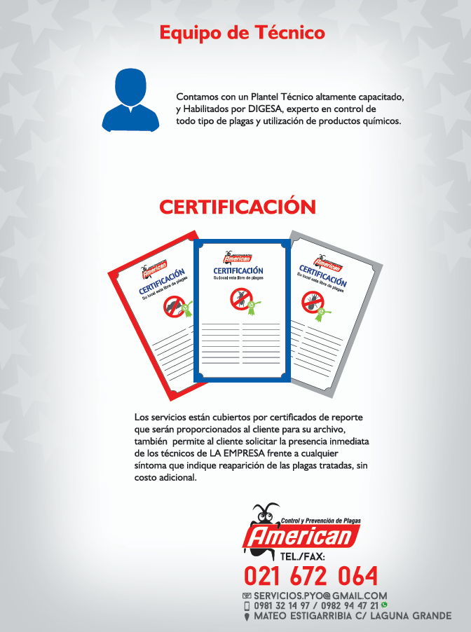 Equipo de técnico certificación