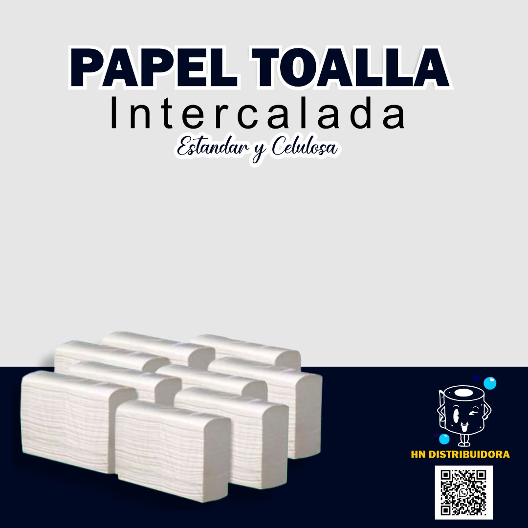Papel toalla intercalada con 20 paquetes