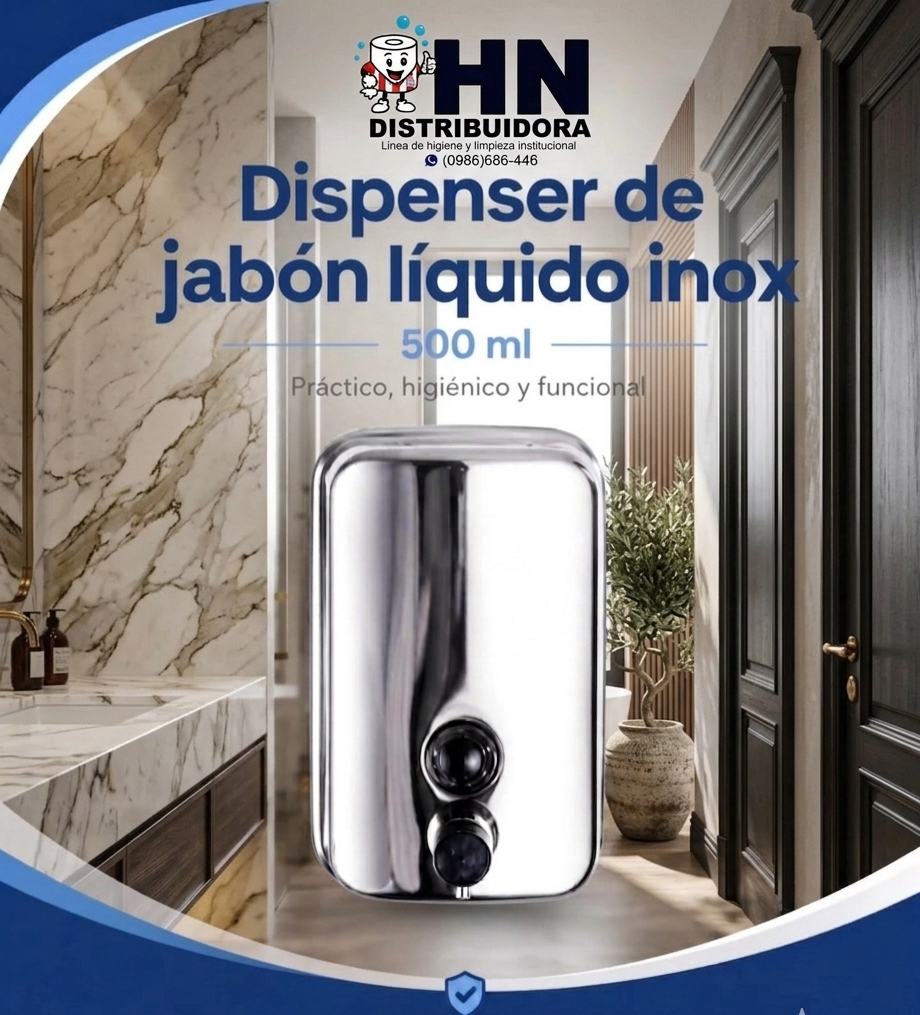 Dispensador para jabón Inox