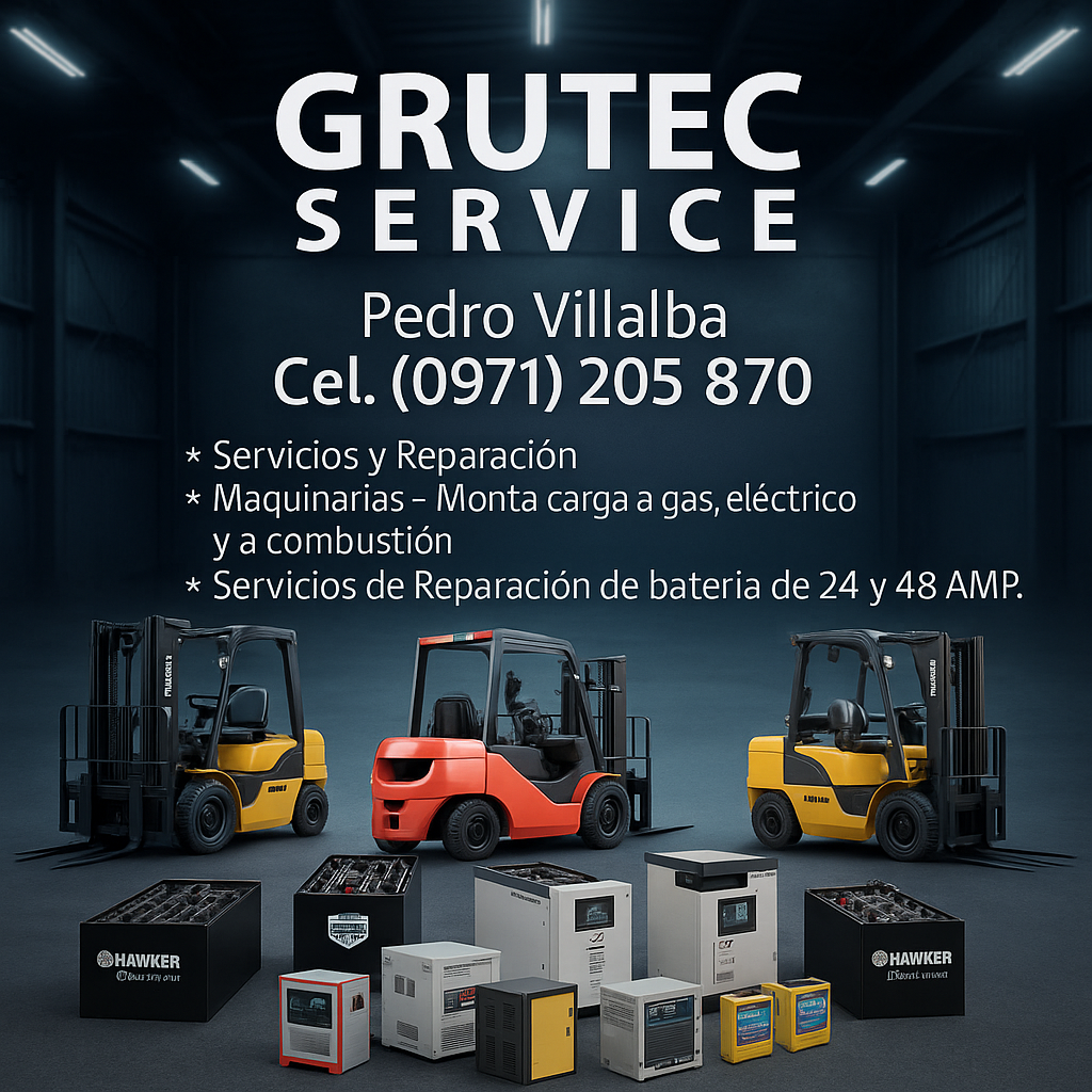 🚜 GRUTEC SERVICE – Expertos en Maquinarias Industriales