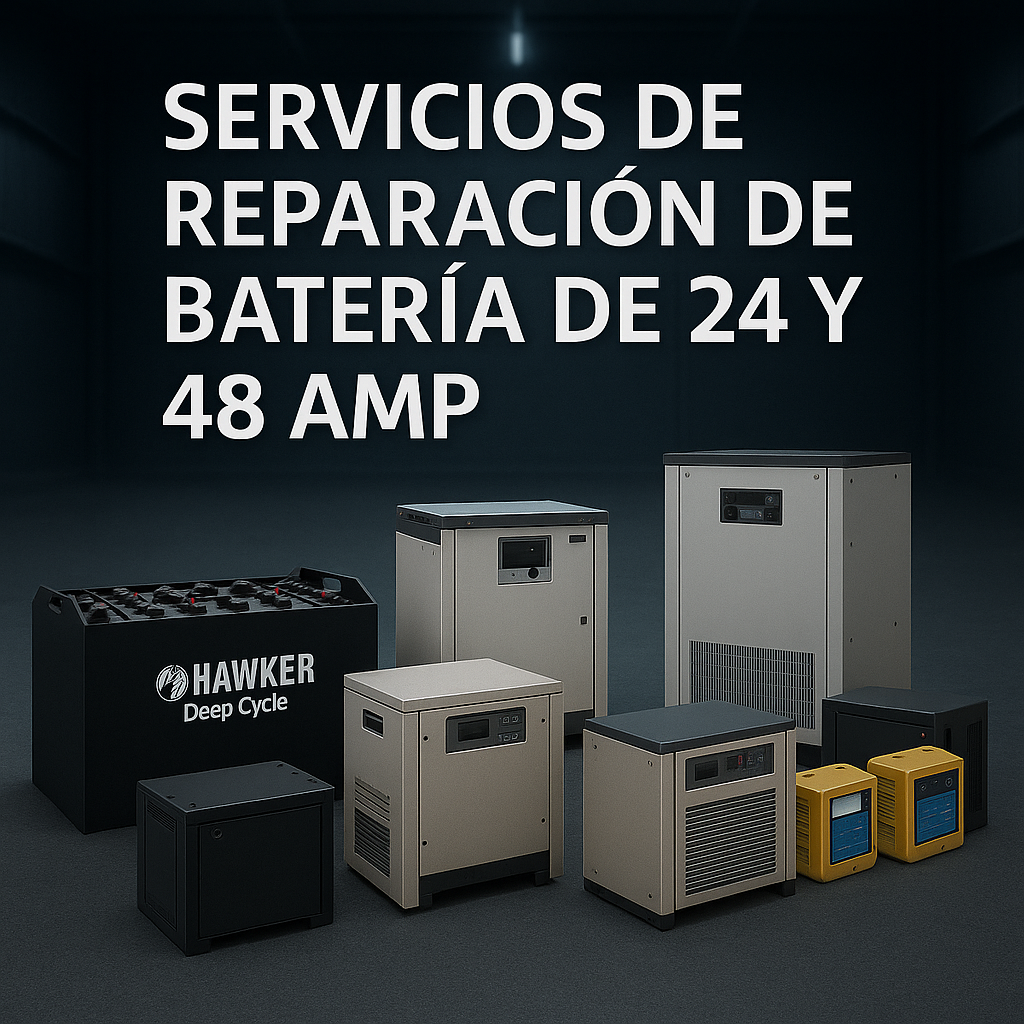 Servicios de Reparación de batería de 24 y 48 AMP 🔋