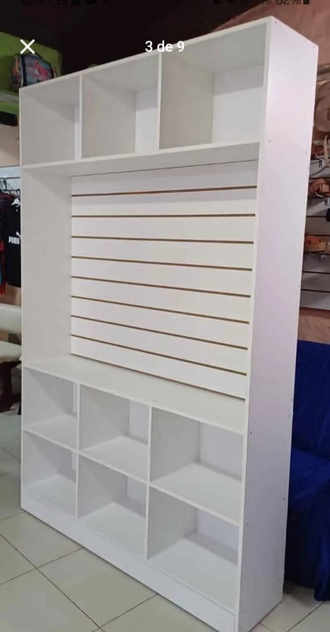 ✨Exhibidor de Placa Ranurada con Estantes