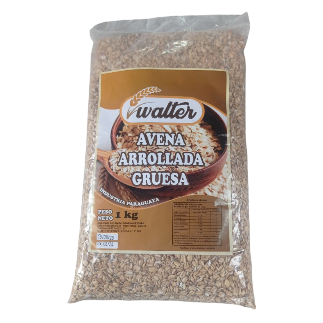 🌾 Avena Arrollada Gruesa Walter – 1 Kg