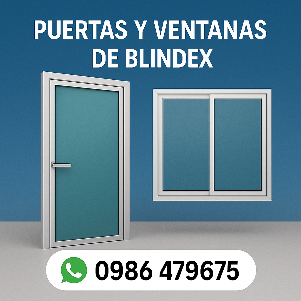 ✨ Puertas y Ventanas de Blindex – HD Multiservicios