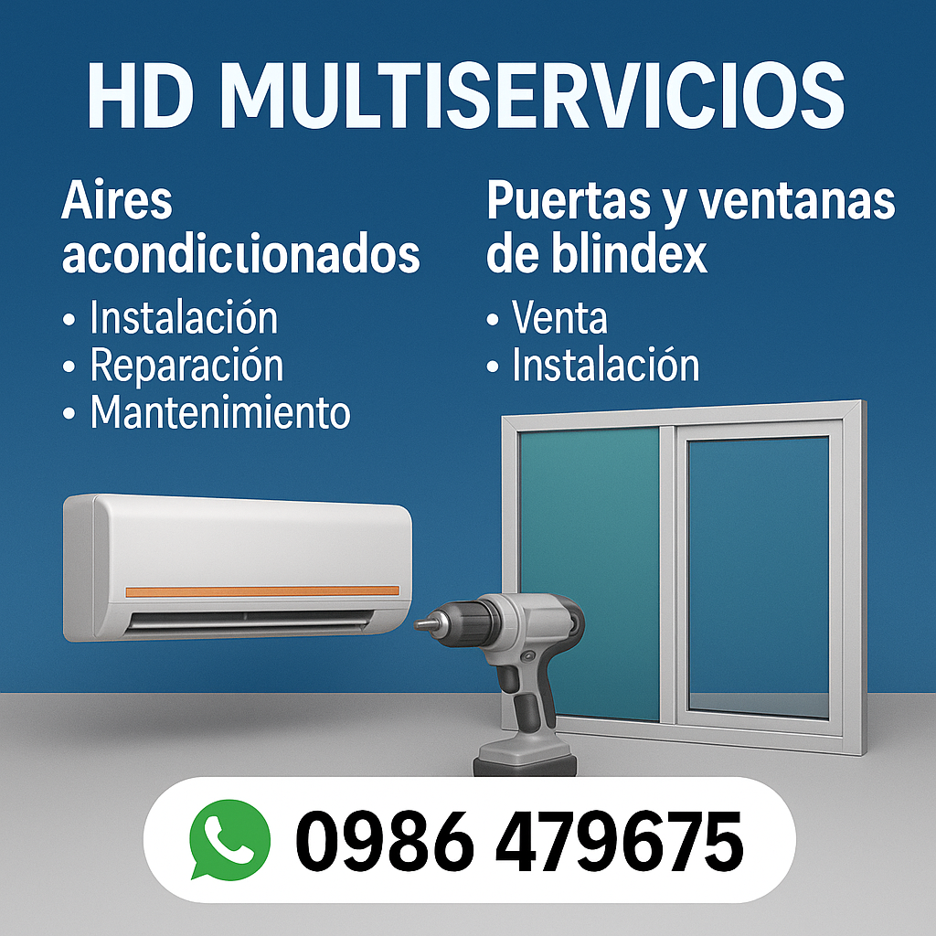 🏠 HD Multiservicios – Soluciones Profesionales en Aires y Blindex