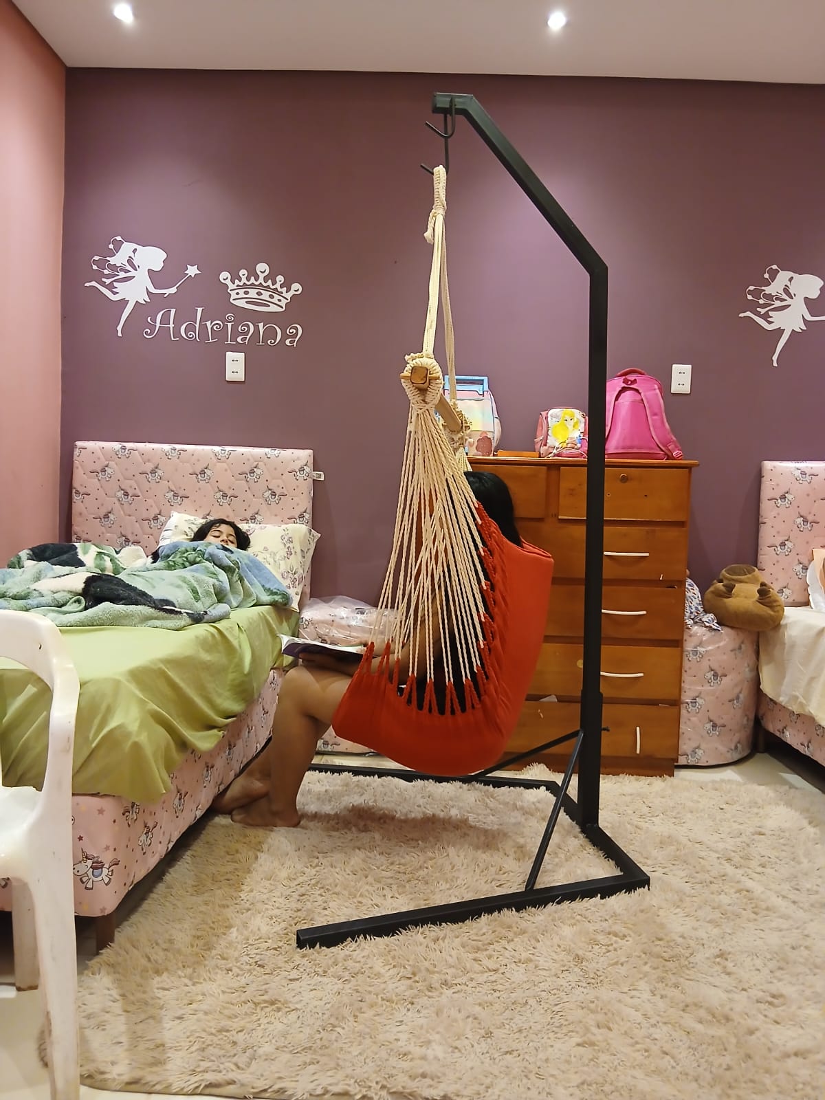 Hamaca tipo silla con soporte