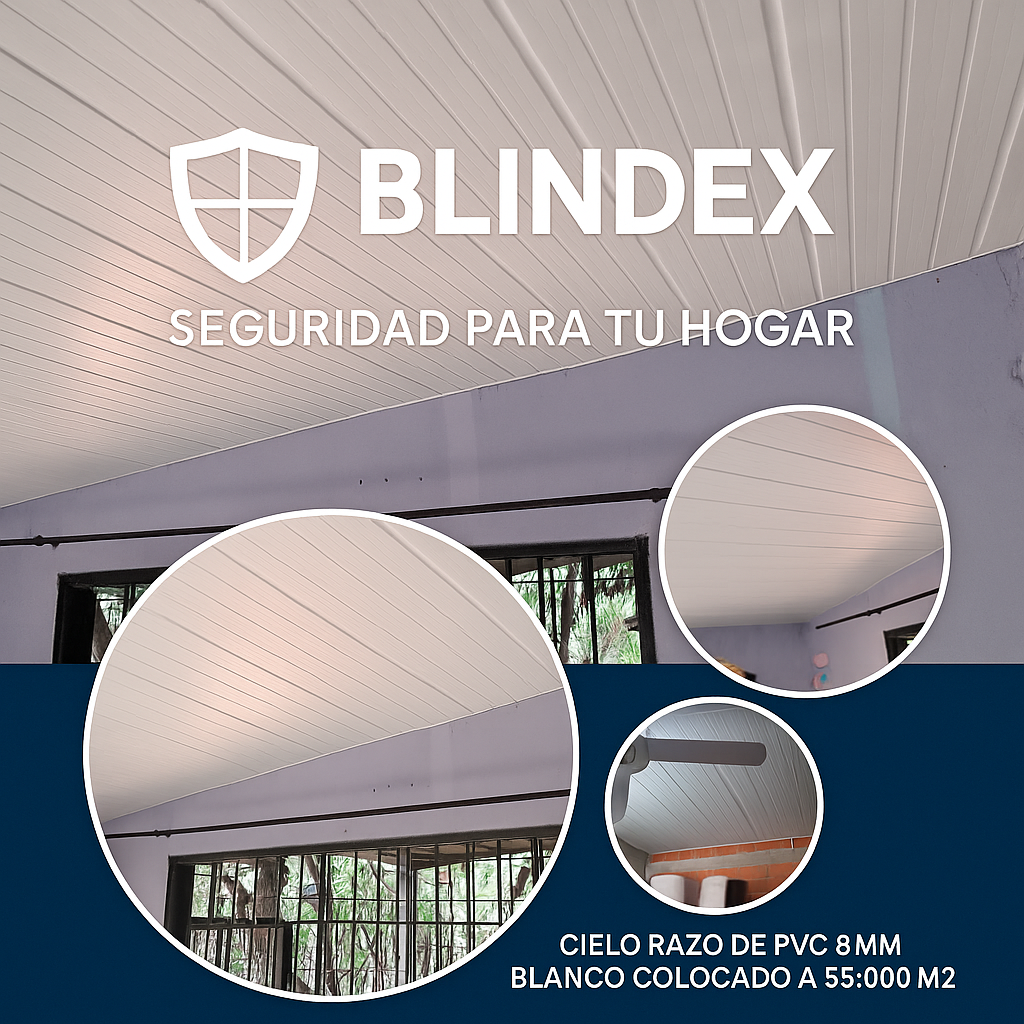 ✨ Cielo Raso de PVC 8 mm Blanco
