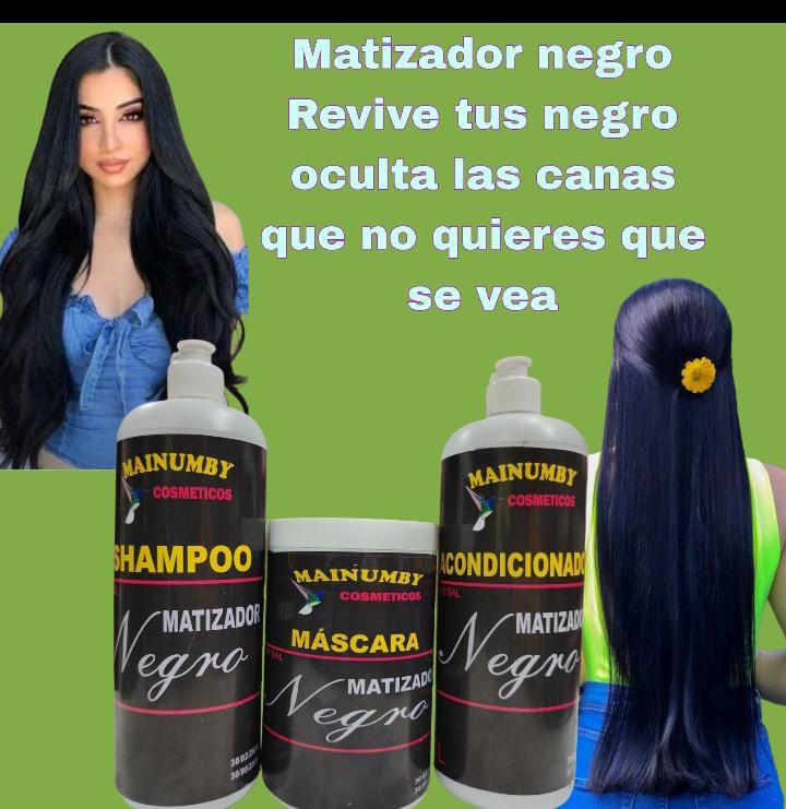 🖤 Matizador Negro – Revive el Color y Oculta las Canas