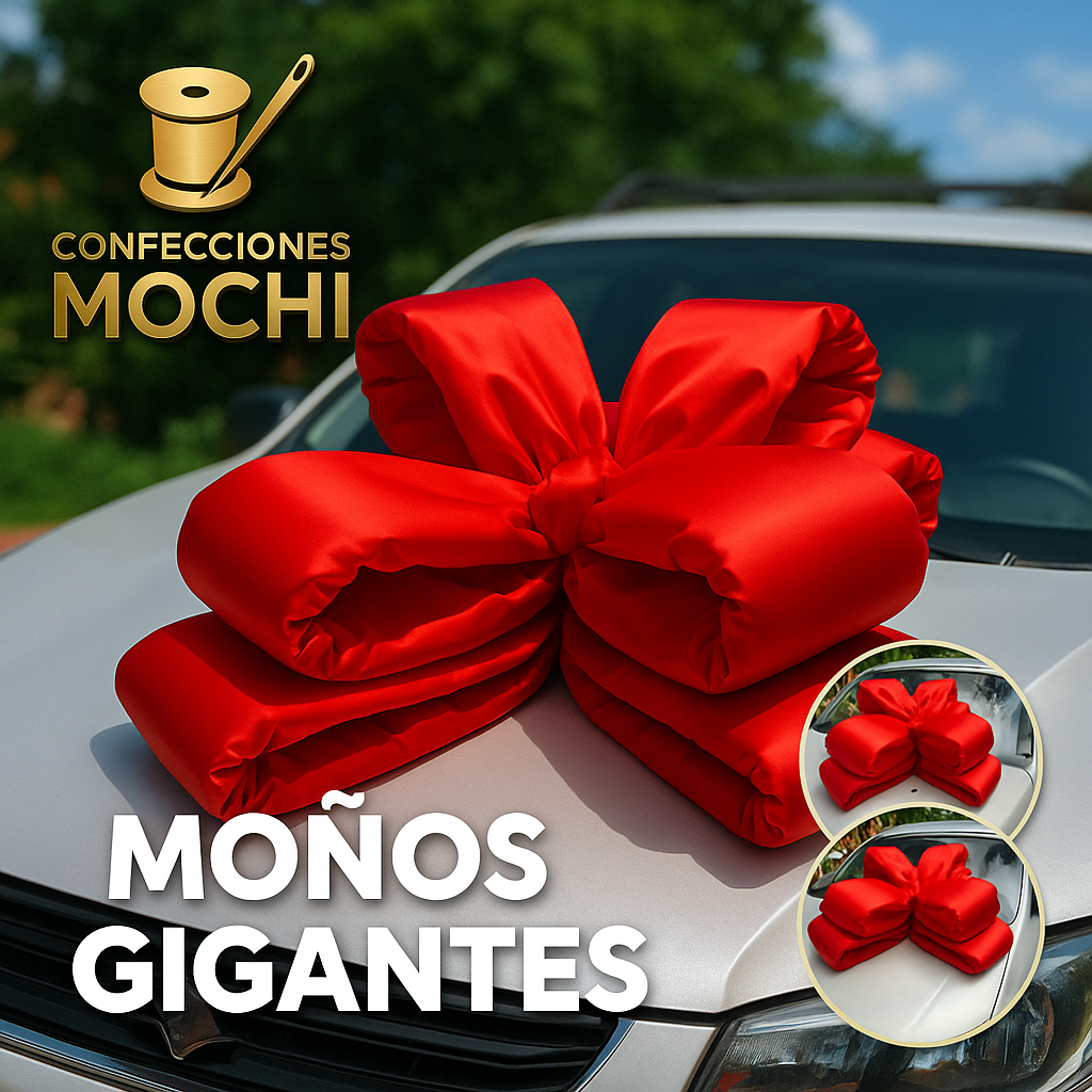 Moños Gigantes para Autos – Perfectos para Regalos Especiales